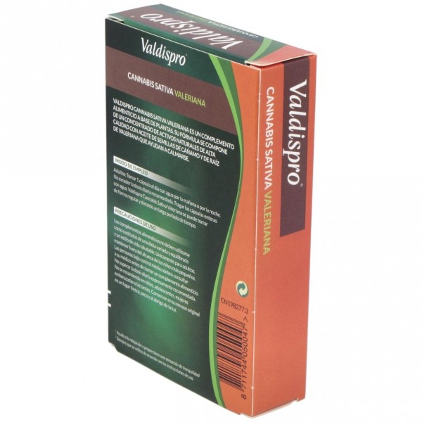 Valdispro Cannabis Sativa Valeriana, 24 Cápsulas