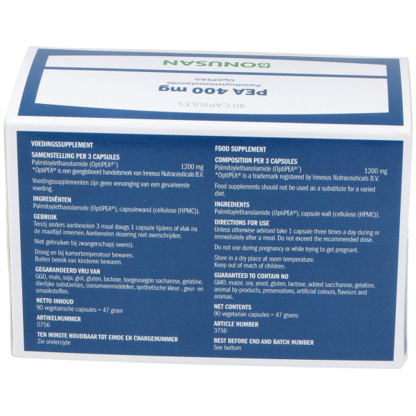 Bonusan Pea 400Mg 90Caps