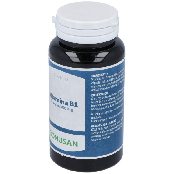 Bonusan Vitamina B1 Tiaminaulas Vegetales 60Caps