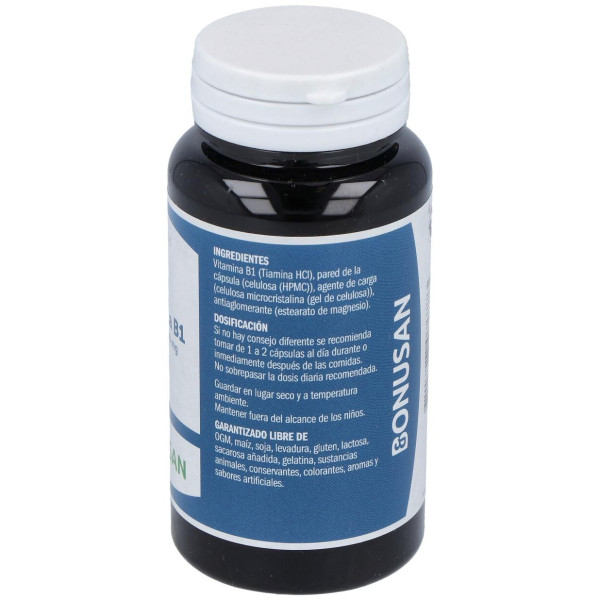 Bonusan Vitamina B1 Tiaminaulas Vegetales 60Caps