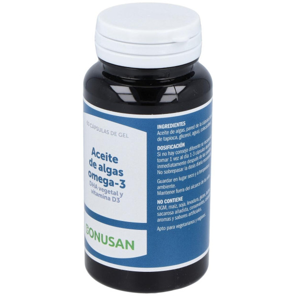 Aceite De Algas Omega 3 Bonusan 60 Cápsulas