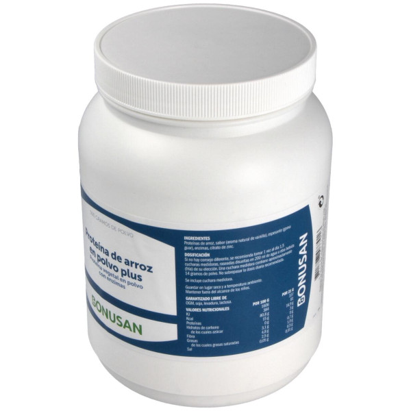 Proteina De Arroz Plus Polvo Sabor Vainilla 500Gr.