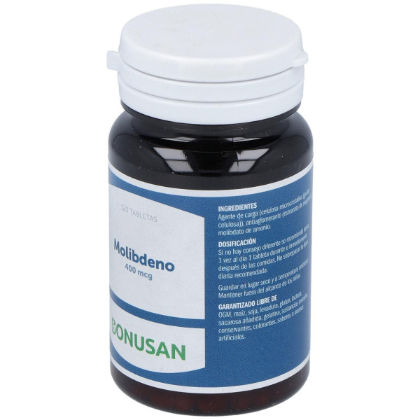 Bonusan Molibdeno 400Mcg 120 Tabletas