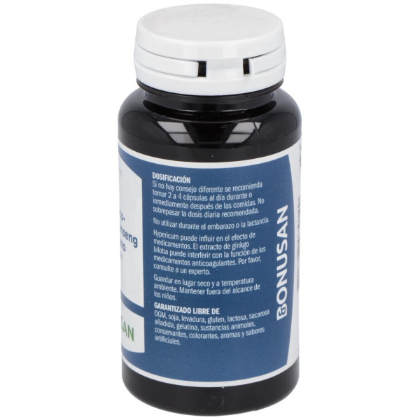 Hiperico-Ginkgo-Ginseng Siberiano Extracto 90Vcap.