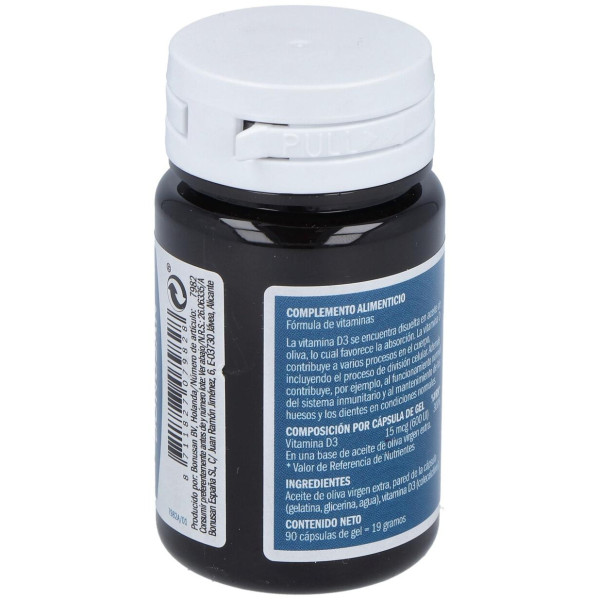 Bonusan Vitamina D3 15Mcg 90Caps