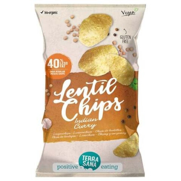 Terrasana Chips De Lentejas Con Curry 75G