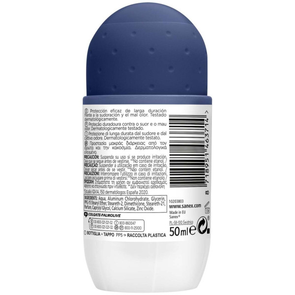 Sanex Men Active Desodorante Roll-On 48H 45Ml