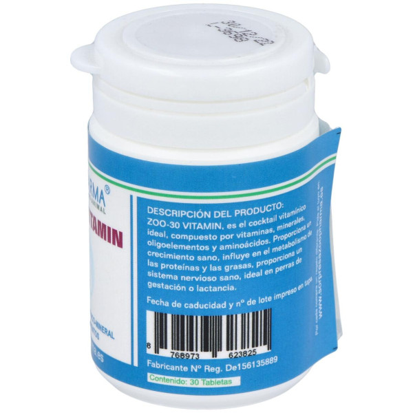 Zoo-30 Vitamins Perros Y Gatos 30Comp