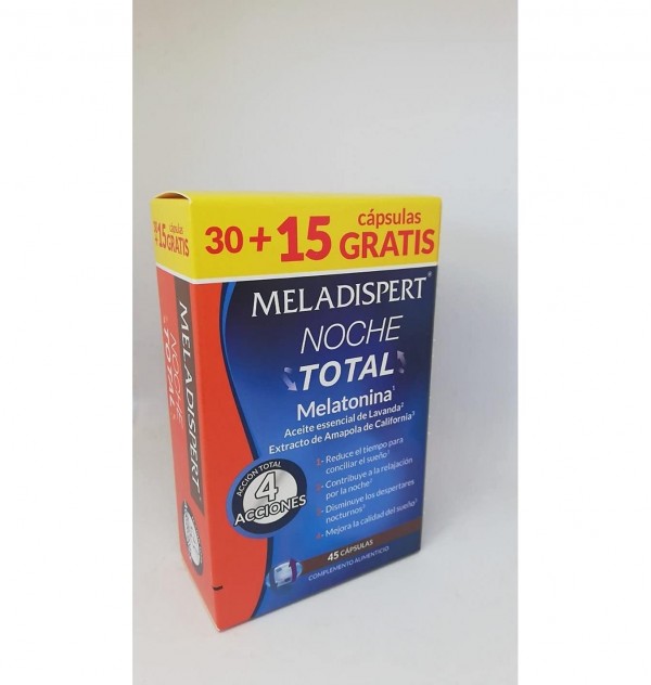 Meladispert Noche Total (30 + 15 Capsulas Pack Ahorro)