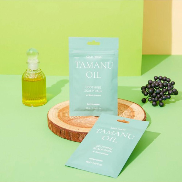 Rated Green Cold Press Tamanu Oil Soothing Scalp Pack 50Ml