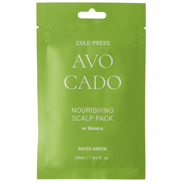 Rated Green Cold Press Avocado Nourishing Scalp Pack 50Ml
