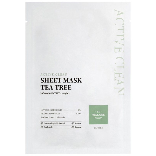 Village 11 Factory Active Clean Sheet Mask Tea Tree 50Ml
