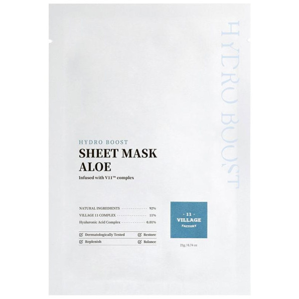 Village 11 Factory Hydro Boost Sheet Mask Aloe 21G
