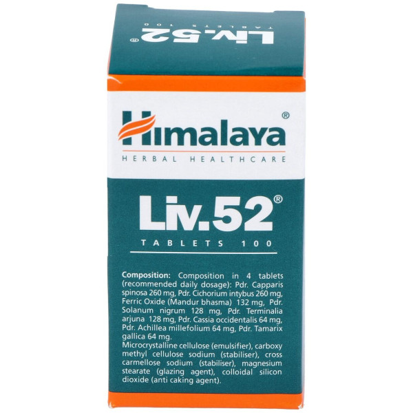 Himalaya Liv-52 Para El Bienestar Del Hígado 100 Cápsulas