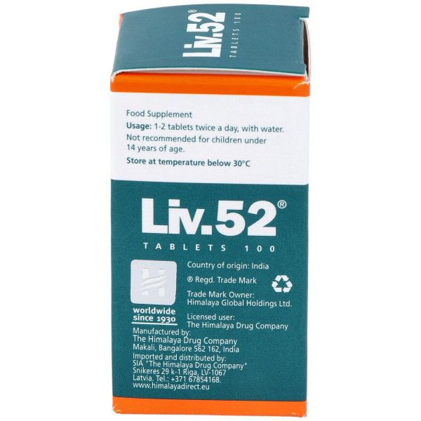 Himalaya Liv-52 Para El Bienestar Del Hígado 100 Cápsulas