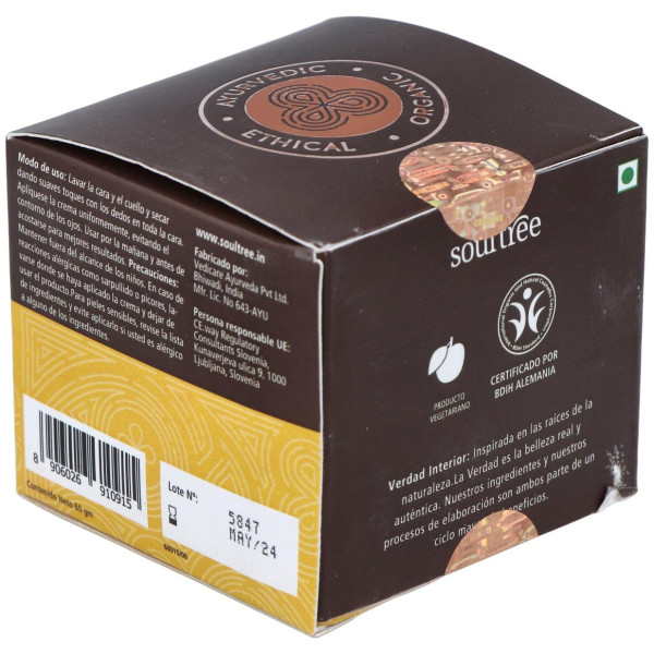 Crema Facial Regeneradora Curcuma Amla Bhrami 60Gr