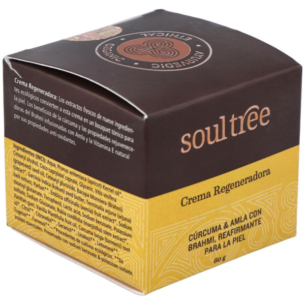 Crema Facial Regeneradora Curcuma Amla Bhrami 60Gr