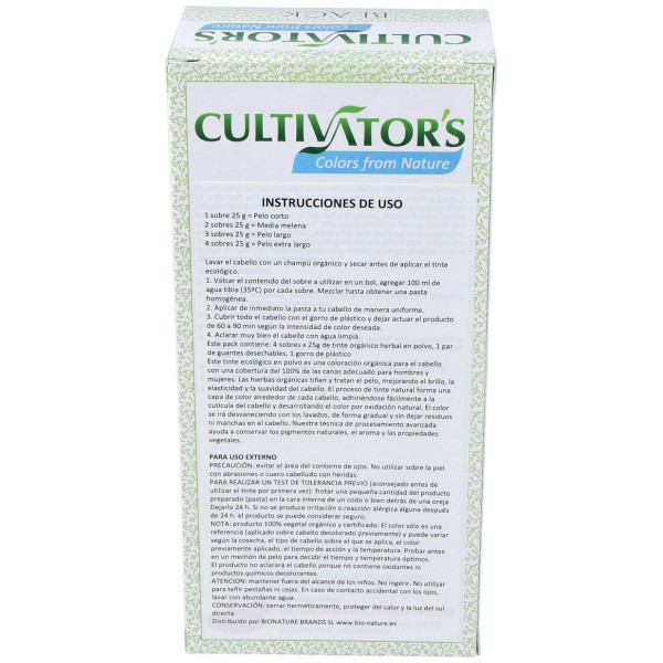 Cultivator'S Negro Tinte Orgánico 100G