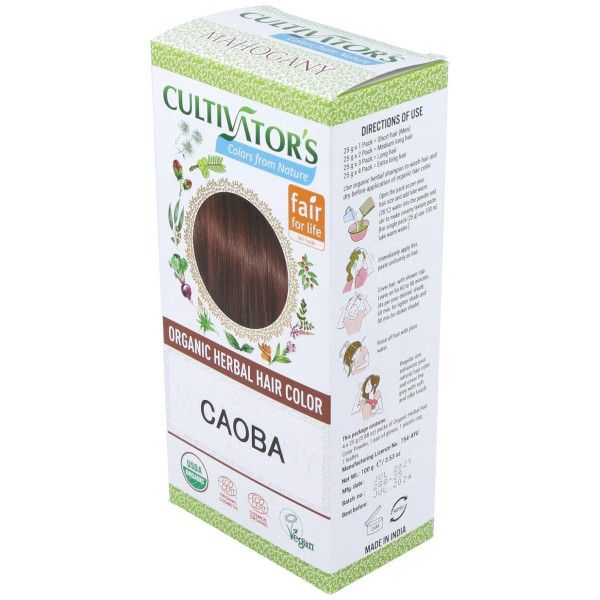 Caoba Tinte Organico 100Gr. Ecocert