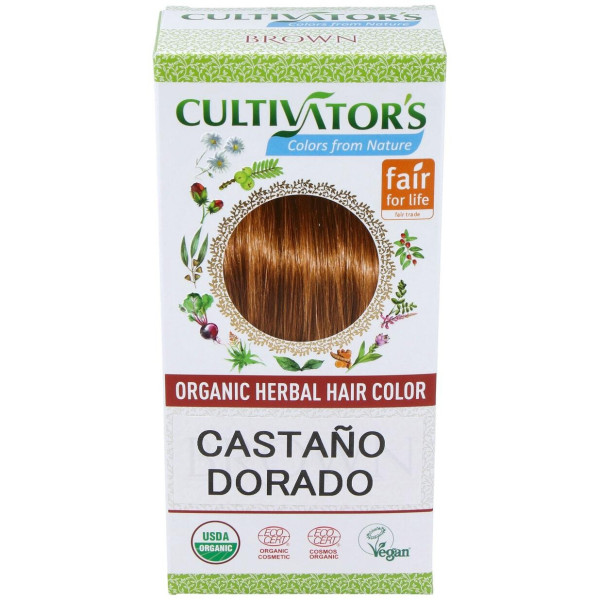 Castaño Dorado Tinte Organico 100Gr. Ecocert