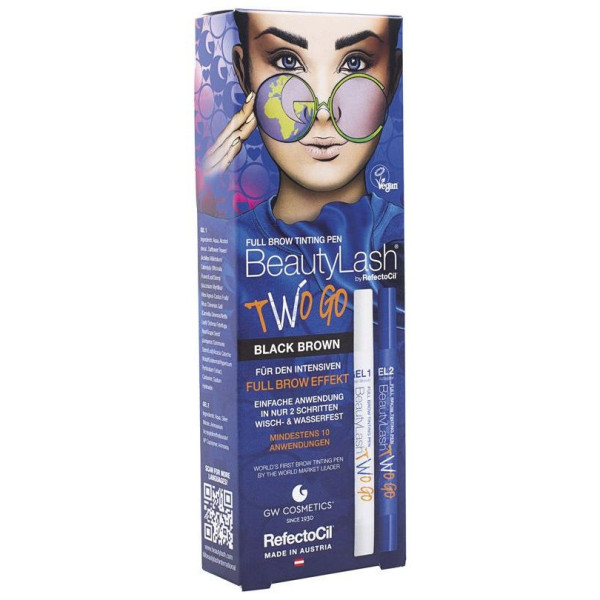 Beauty Lash Two Go Tinte Para Cejas Black Brown 2 U