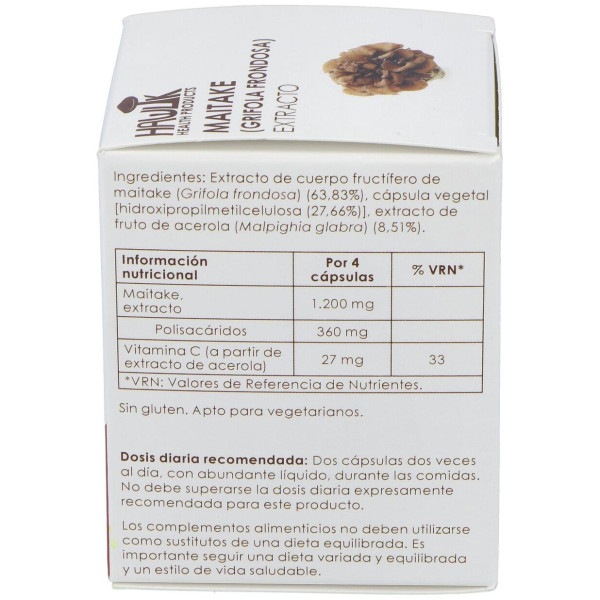 Hawlik Maitake Grifola Frondosa Extracto Puro 60Caps