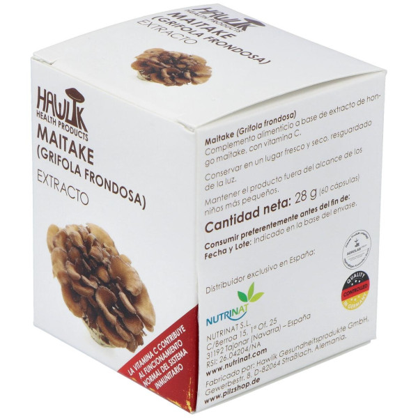 Hawlik Maitake Grifola Frondosa Extracto Puro 60Caps