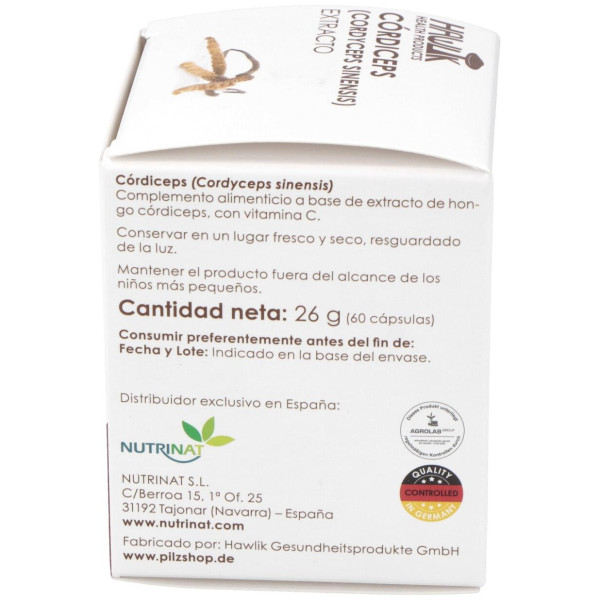 Cordiceps Extracto Puro 60Vcaps.