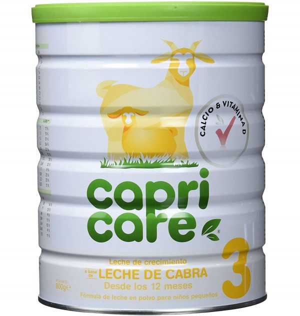 Capricare 3 Leche De Crecimiento Desde 12 Meses - Leche De Cabra (1 Envase 800 G)