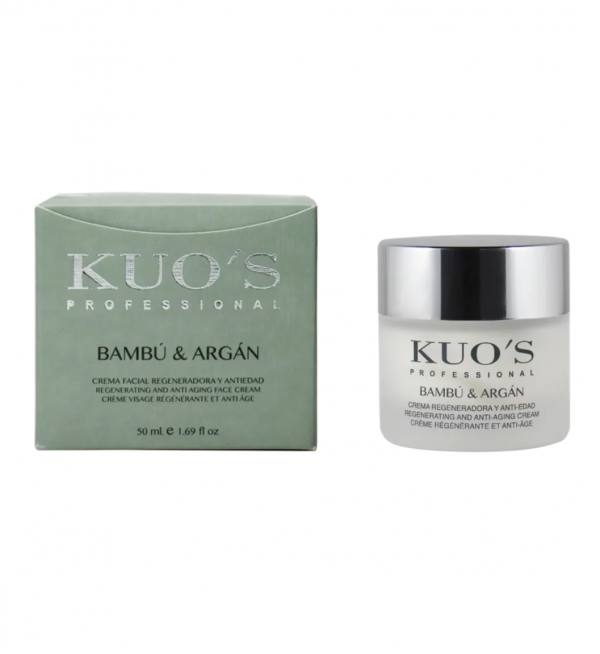 Crema Facial Bambú y Argán, 50 ml. - Kuo's