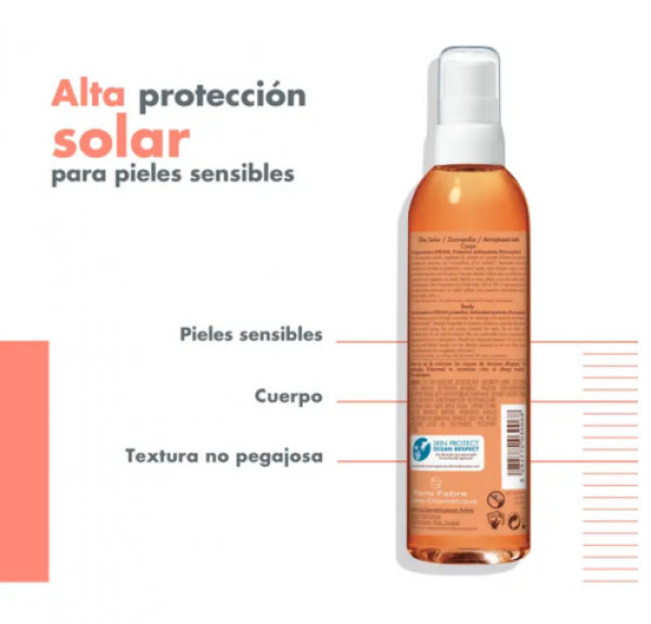 Aceite Solar SPF30, 200 ml. - Avene