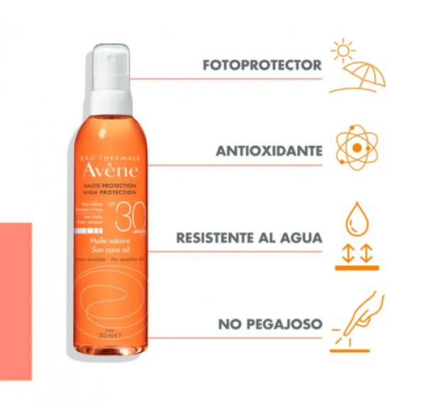 Aceite Solar SPF30, 200 ml. - Avene