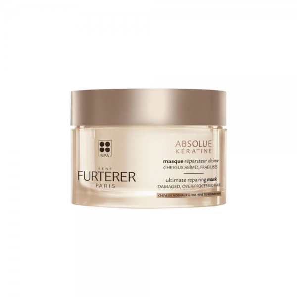 Absolue Kératine Mascarilla Reparación Extrema - Cabellos Normales a Finos, 200 ml. - René Furterer