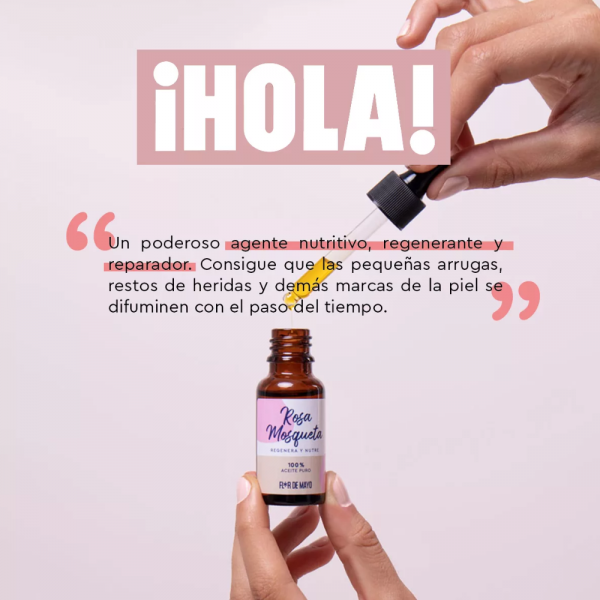 Aceite Natrual de Rosa Mosqueta, 20 ml. - Flor de Mayo 