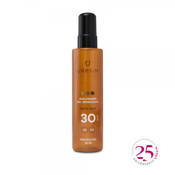 Acelerador del Bronceado SPF30, 200 ml. - Uresim