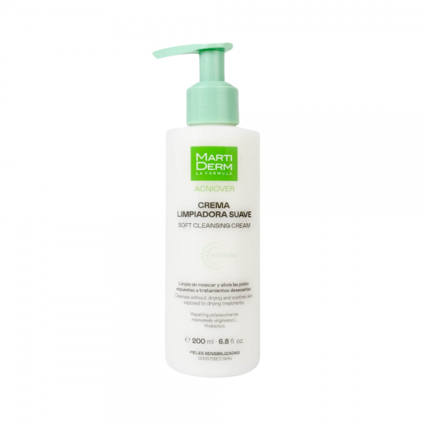 Acniover Restore Crema Limpiadora Suave, 200 ml. - Martiderm 