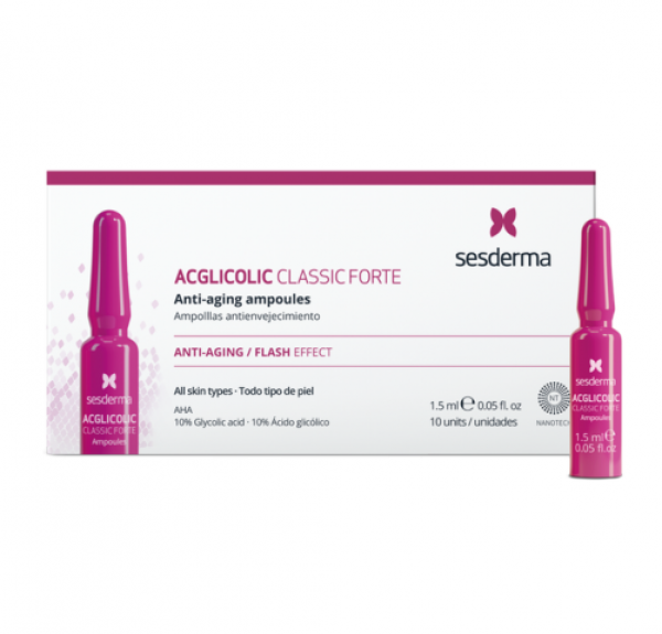 Acglicolic Classic Forte, 10 Ampollas x 1.5 ml. - Sesderma