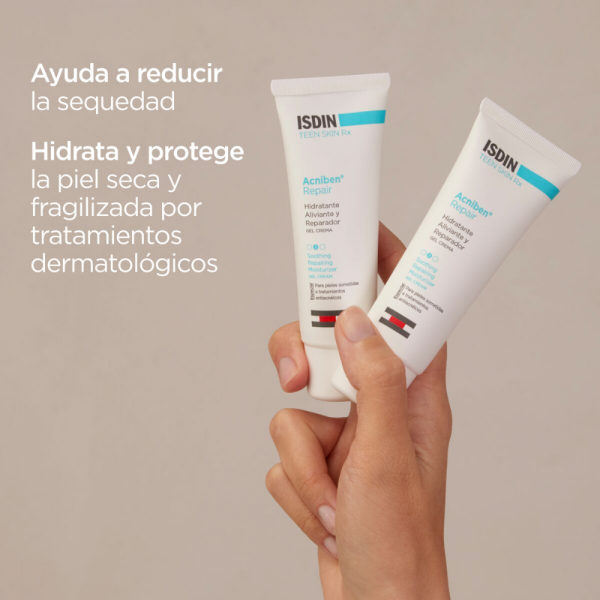 Acniben Repair Gel Crema Hidratante y Reparador, 40 ml. - Isdin 