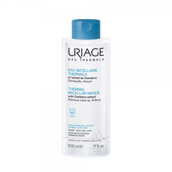 Agua Micelar Terma Pieles Normales a Secas, 500 ml. - Uriage