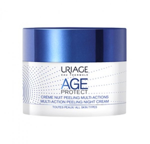 Age Protect Crema de Noche Peeling Multiacción, 50 ml. - Uriage