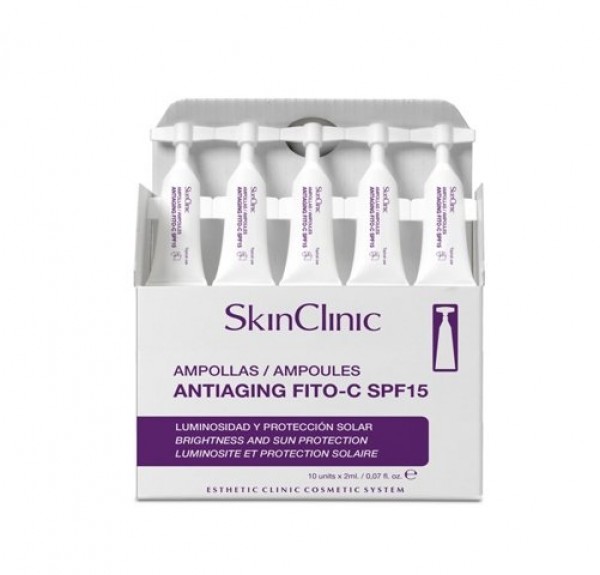 Ampollas Antiaging Fito-C SPF 15, 10 Ampollas, 2 ml. - SkinClinic