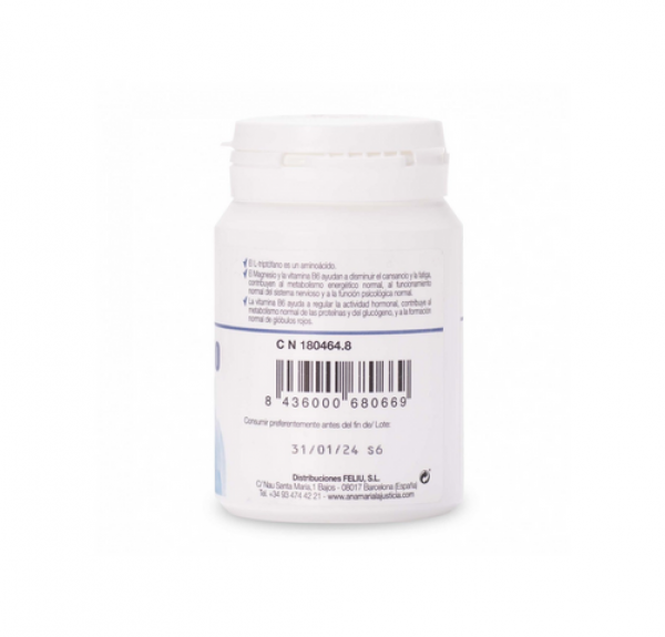 Triptofano Con Magnesio Y Vitamina B6, 60 Comp. - Ana Maria Lajusticia