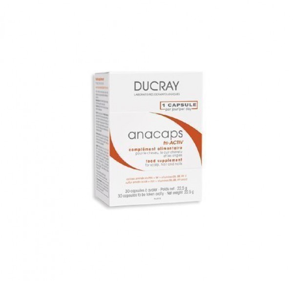 Anacaps Tri-activ Complemento Alimenticio, 30 Cápsulas - Ducray