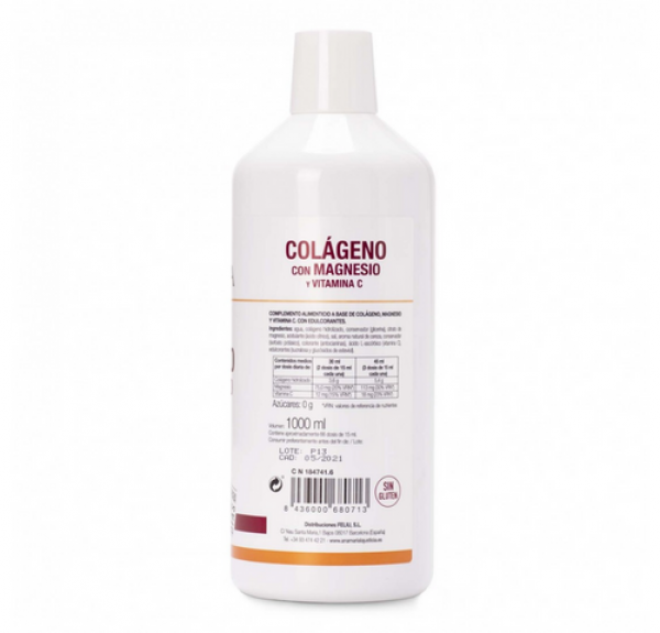 Colágeno Con Magnesio Y Vitamina C, Sabor Cereza, 1 L. - Ana Maria Lajusticia 