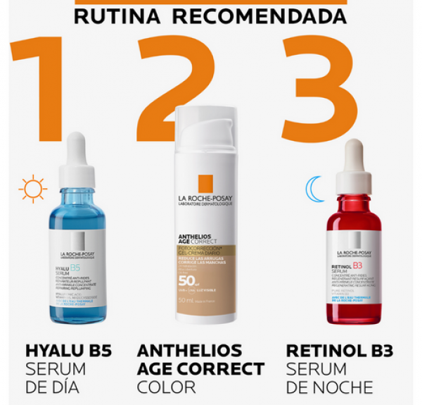 Anthelios Age Correct SPF 50 Con Color, 50 ml. - La Roche Posay