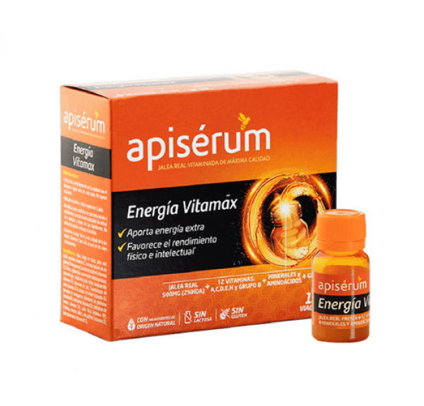 Apiserum Energía Vitamax, 18 Viales. - Perrigo