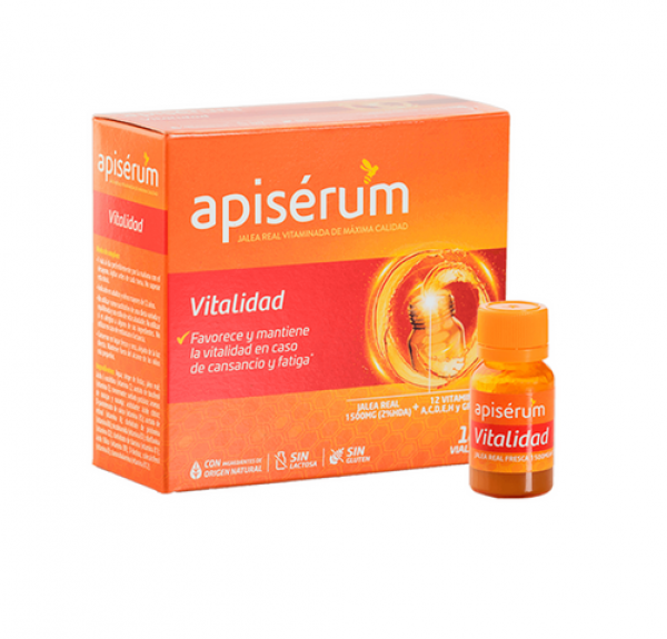 Apiserum Vitalidad, 18 Viales. - Perrigo