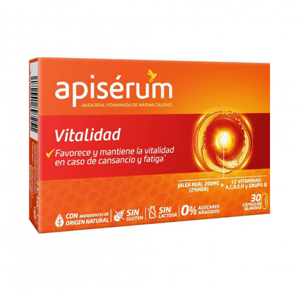 Apiserum Vitalidad, 30 Caps Blandas. - Perrigo