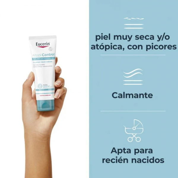 AtopiControl Crema Facial Calmante, 50 ml. - Eucerin