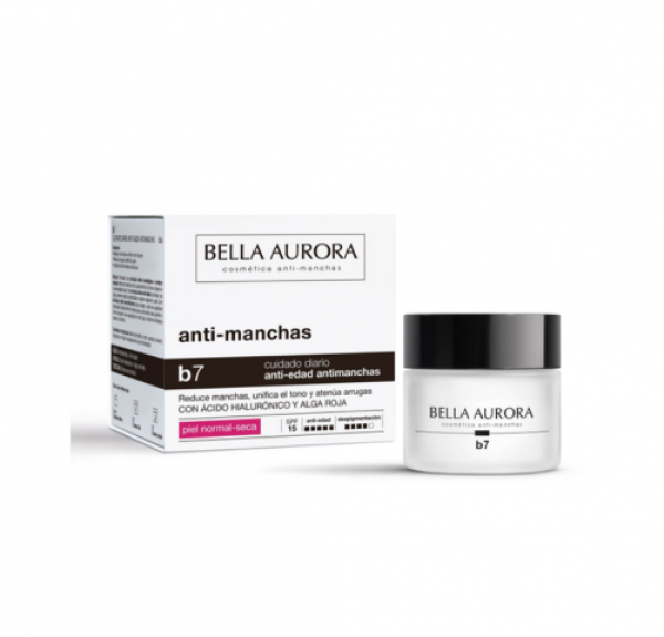 B7 Crema Antiedad y Anti-Manchas Pieles Normal y Seca, 50 ml - Bella Aurora